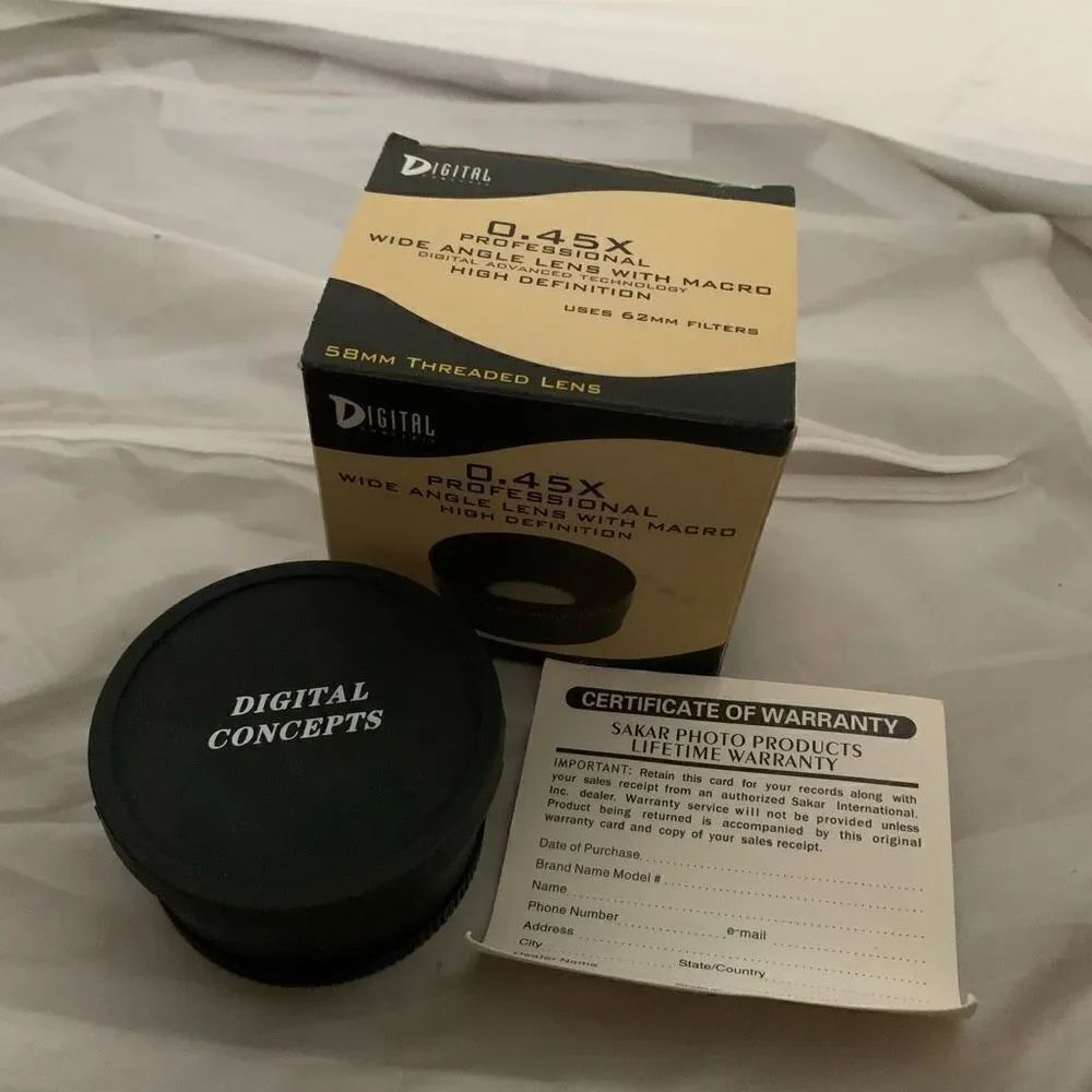 Digital 0.45X 58MM Professional Wide Angle Lens